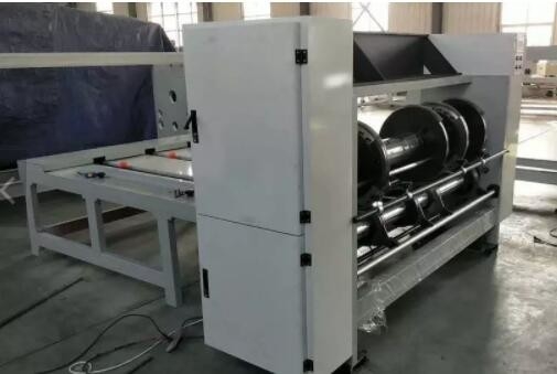 Pneumatic Driven Corrugated Carton Box Machine Crease And Press Line Slotter Rs4