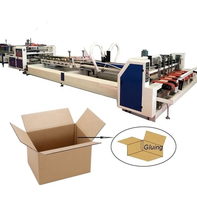Folding Gluing Stitching Corrugated Carton Box Machine Electric Driven