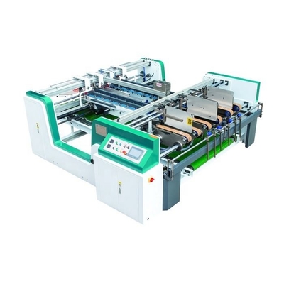Double Piece 380v Carton Folding Gluing Machine Mechanical Driven