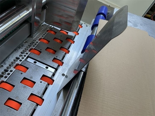 Pizza Box Automatic Flexo Printer Slotter Die Cutter Folder Gluer Machine Fast Speed