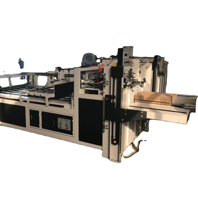 Semi Automatic Carton Box Folder Gluer Pasting Machine 60m/Min
