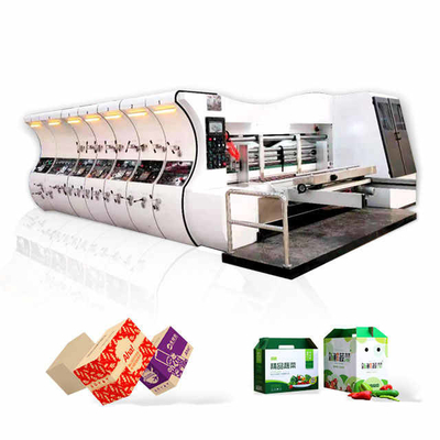 4 Colour Carton Pizza Corrugated Box Machine Flexo Making