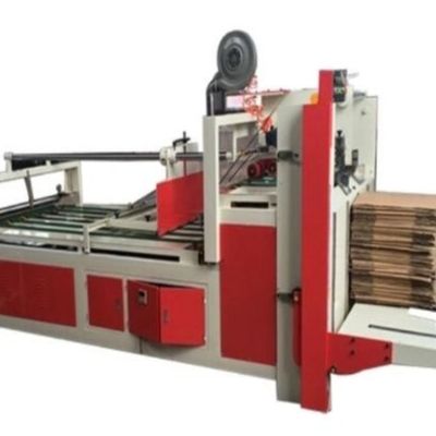 Carton Semi Automatic Folder Gluer Machine 1000mm Feeding Height