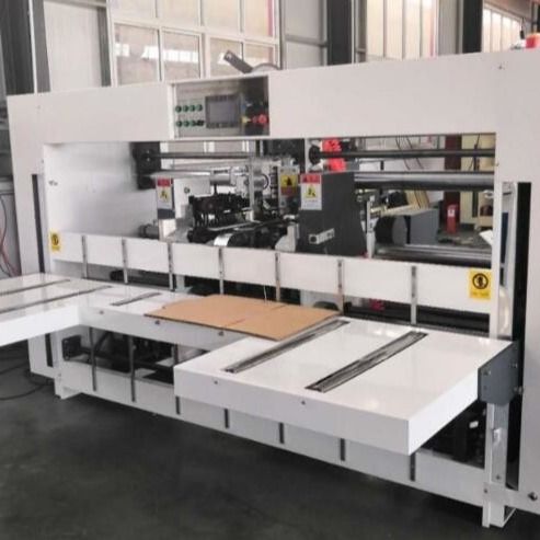 Nailing Semi Automatic Stitching Machine For Corrugated Boxes 3T Dual ...