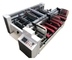 High Speed PLC Box Folding And Gluing Machine Double Piece Semi Automatic
