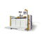 Pneumatic Driven Carton Folding Gluing Machine , Semi Automatic Box Folder Gluer Machine