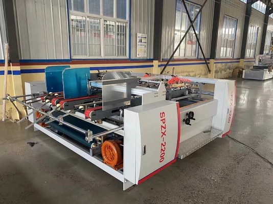 Folder Gluer Pasting Corrugated Carton Box Machine Durable 220V