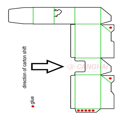 Lock bottom Glue Folding Corrugated Carton Box Machine