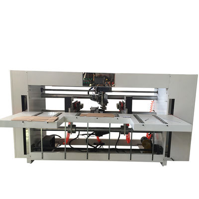 Servo Double Piece Carton Box Stitching Machine Semi Automatic