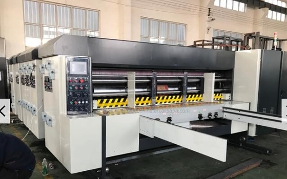 Carton Box Two Colors Printing Slotting Die Cutting Machine Automatic 150pcs/Min